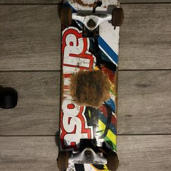 Used Skateboard Setup – Thunder Trucks, Almost Wheels, Toy Machine Deck