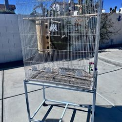 Bird Cages White And Black 