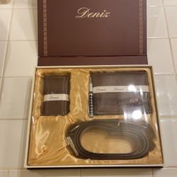 Deniz Wallet, Pen, Belt And Case Set