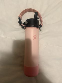Pink Hydro Flask w/ Boot + Carry Handle – Cute & Functional 💗 
