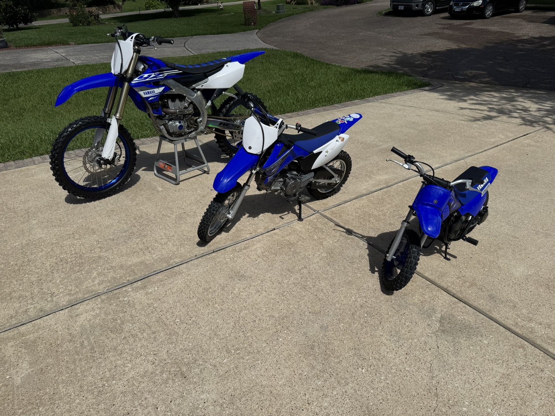 2020 YZ250F, 2021 TTR110, 2022 PW50 - Prices In description