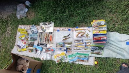 Large lot of bass lures