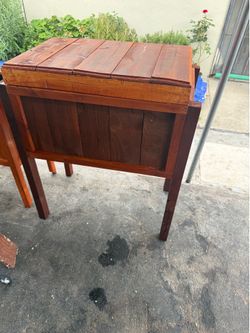 Wood cooler fridge