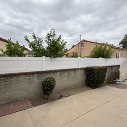 Vinyl Fence Privacy Topper 