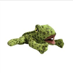 Folkmanis Folktails Mini Frog Finger Puppet Plush 5" Stuffed Animal Forest Green