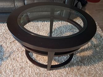Dual Tempered Glass End-Table