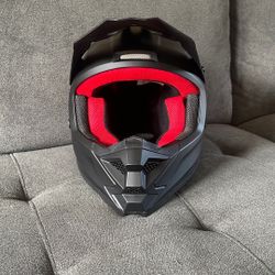 ILM Atv Helmet Youth Small, Matte Black