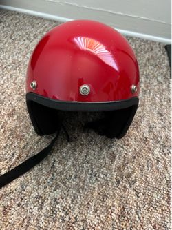 Vintage motorcycle helmet