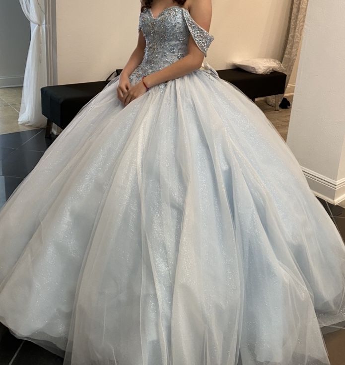 Quinceanera Dress With petticoat Worn Only Once