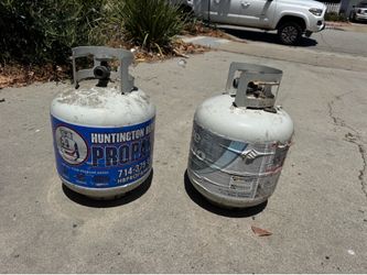 Propane tanks for bbq