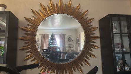 Jonathon Charles Gilded Sunburst Mirror