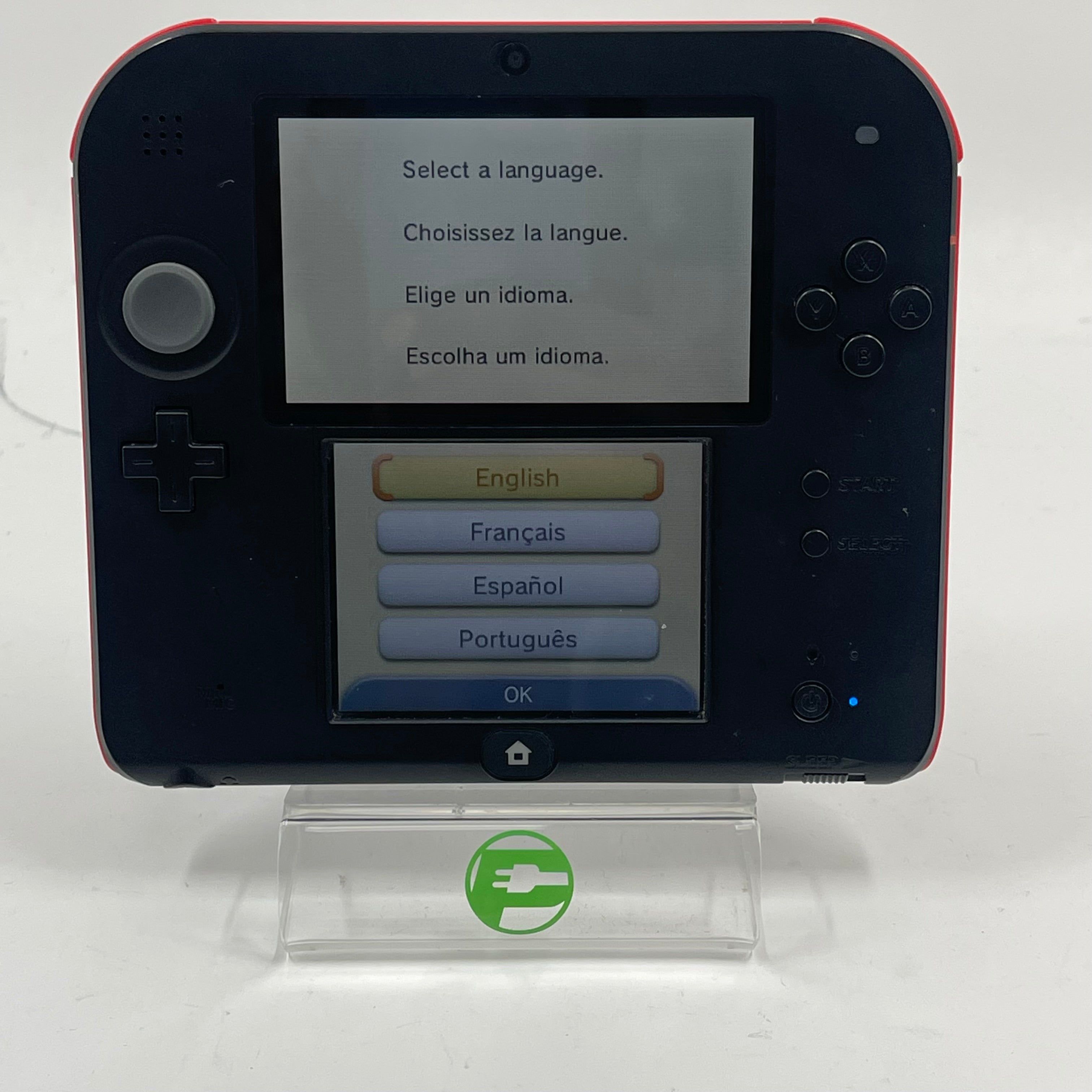 Nintendo 2DS Handheld Game Console FTR-001 Black/Red