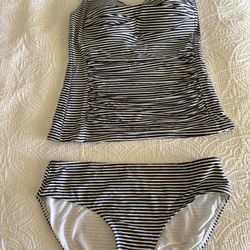 Stripe Tankini SwimSuit