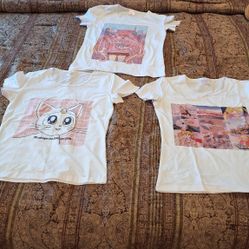 T SHIRT  SAILOR MOON SIZE SMALL  NEW $5 EACH 