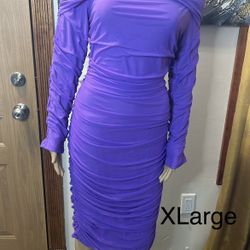 Purple Bodycon Dress