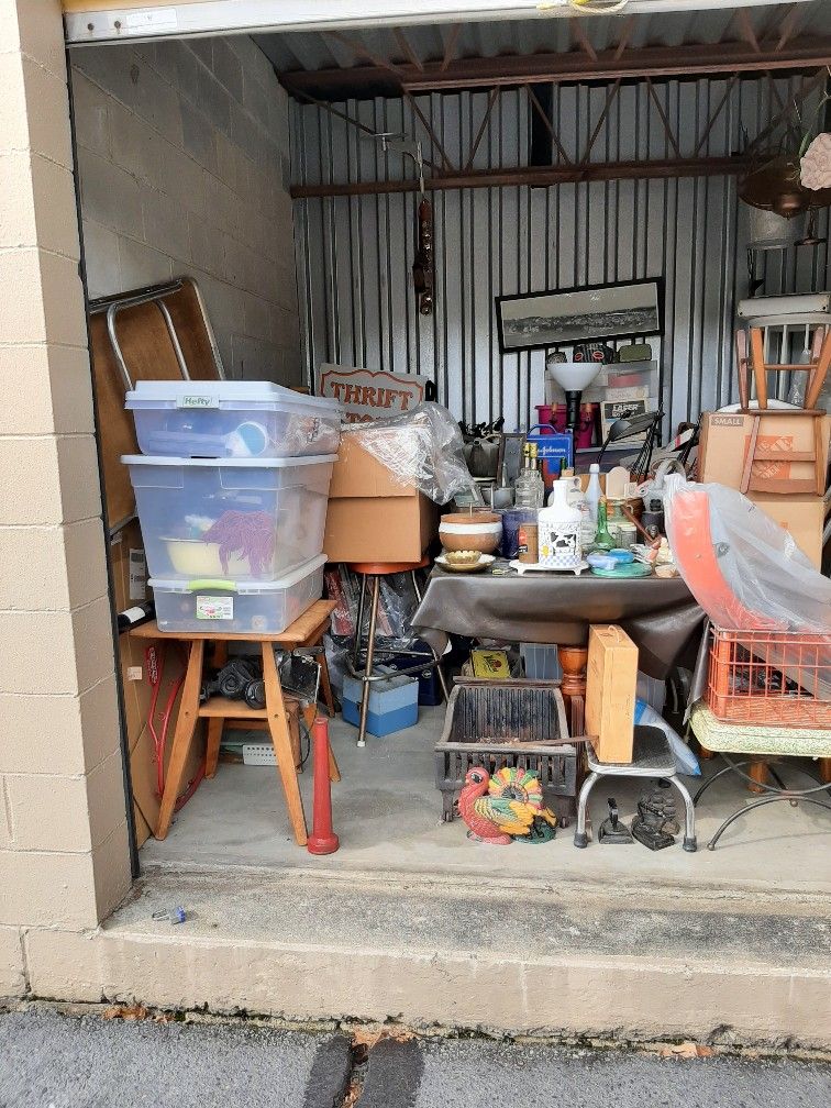 Toms River Tomorrow And Friday Huge Storage Locker Contents Furniture, Stools, Tables, Chairs - Glass - Tools - Cast Iron - Door Stops - Salvage