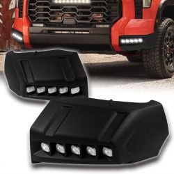 For 2022-2026 Toyota Tundra W-Power Front Bumper Lip LED Sequential Running Lights -(2-PU-111-LED
