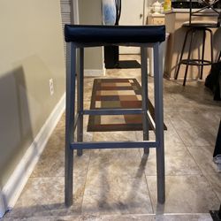 Counter Height Backless/Armless Sturdy Barstool Chair - Black