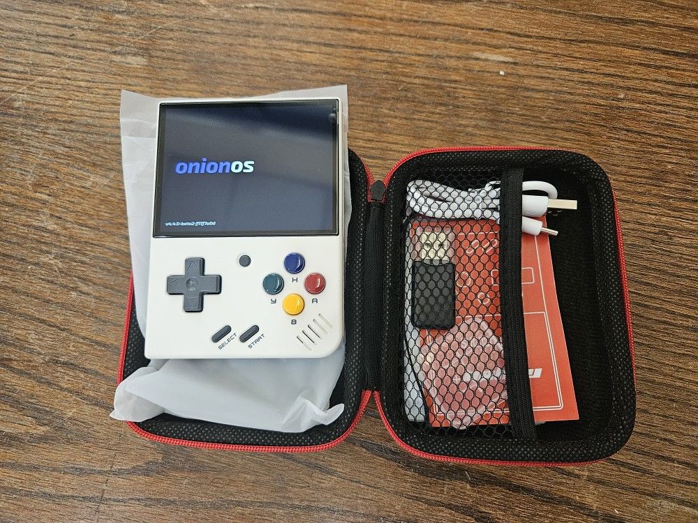 Miyoo Mini Plus Retro Gaming Handheld Console With Case And Accessories