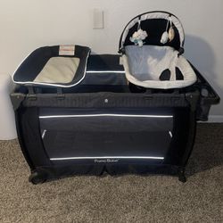 Pamo Babe Crib And Bassinet Combo 