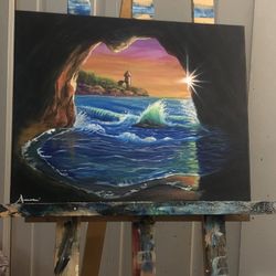 Acrylic Cave Painting