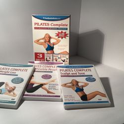 Pilates Complete 3 DVD Set Over 50 Routines Interactive Personal Trainer