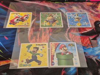 Rare Super Mario Brothers Nintendo Sticker Lot
