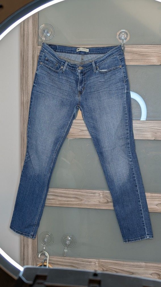 Ladies Levi's Denim Jeans Low Rise Junior Size 17 31" Inseam