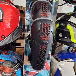 Off road a dirt bike a knee and shin guards at brand new
