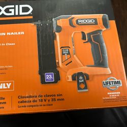 RIDGID 18V 23 Gauge Pin Nailer (Brand New) R09898B