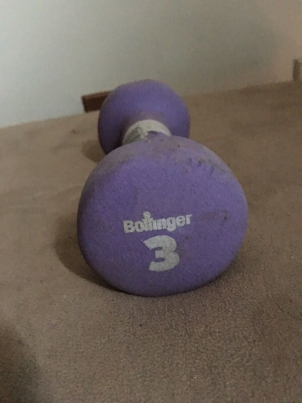 3lb Coated Grip Dumbbell!