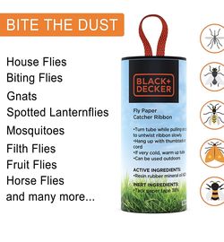 BLACK+DECKER Fly Traps Outdoor & Fruit Fly Traps for Indoors- Fly Trap  Paper Strips & Gnat Traps for House- Sticky Glue Strips for Moths,  Mosquitoes & for Sale in Ontario, CA 