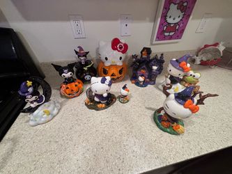Blue sky hello kitty kuromi ceramics