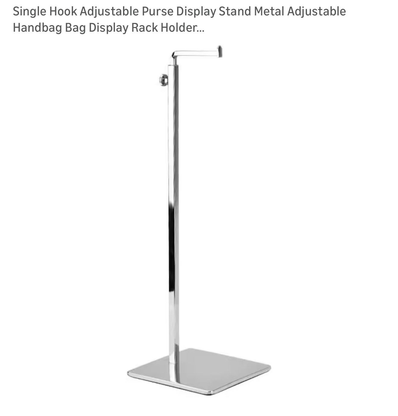 Metal Adjustable Handbag Bag Display Rack Holder / Soporte exhibidor ajustable de metal para bolsos