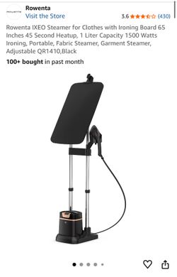 Rowenta IXEO Steamer for Clothes with Ironing Board
