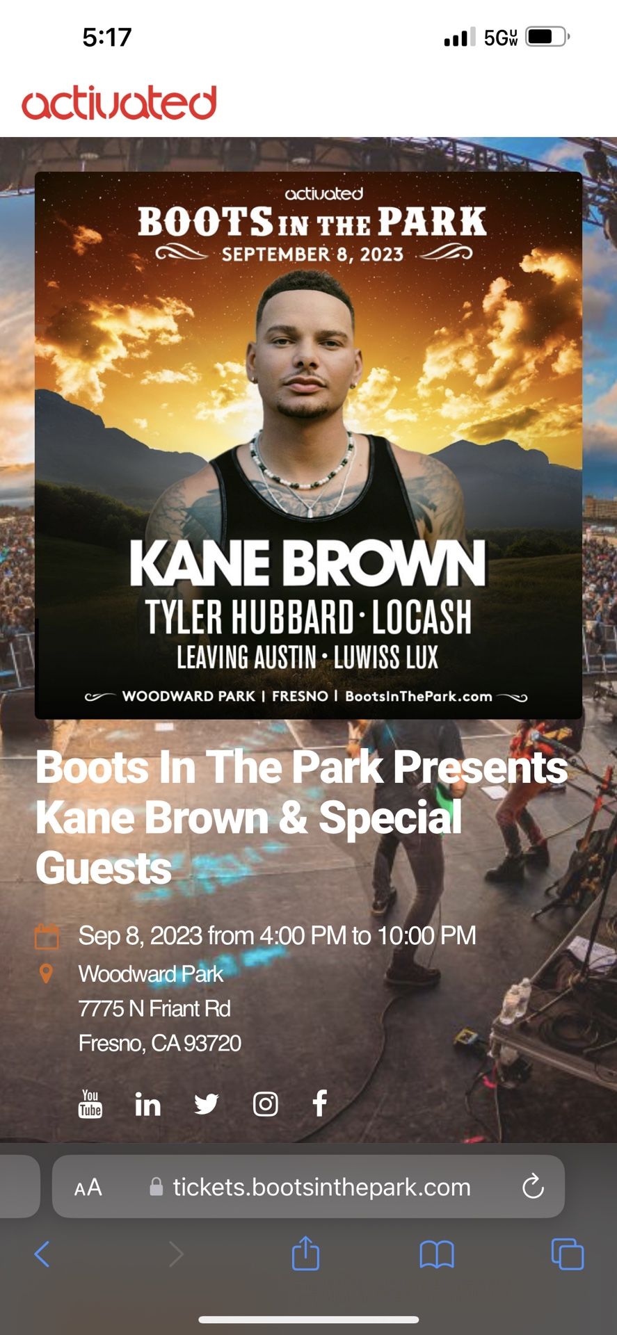 Kane Brown Tickets