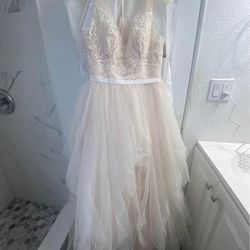 Ivystone Tulle Embellished Size 10 Wedding Dress