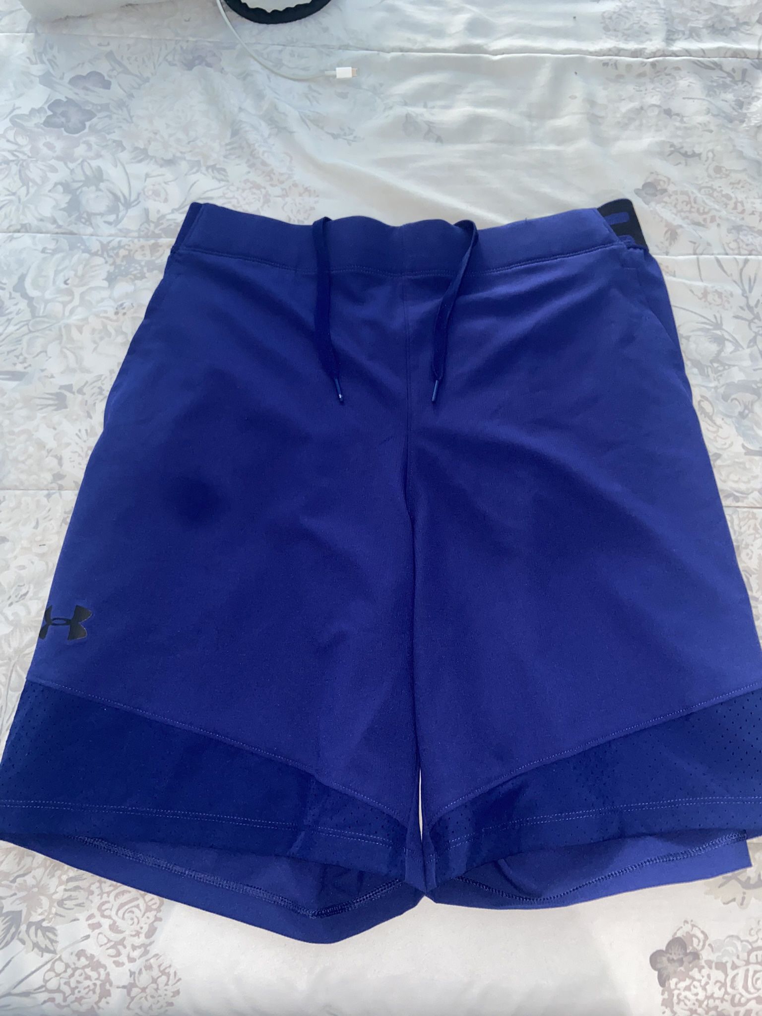 Under Armour Vanish Mens Athletic Shorts Blue Large NWT Rare Sample