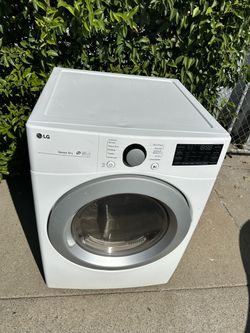LG Sensor Dry Front-Load GAS Dryer White