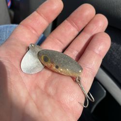 Vintage, Jitterbug, Wood Body, Fishing Lure 