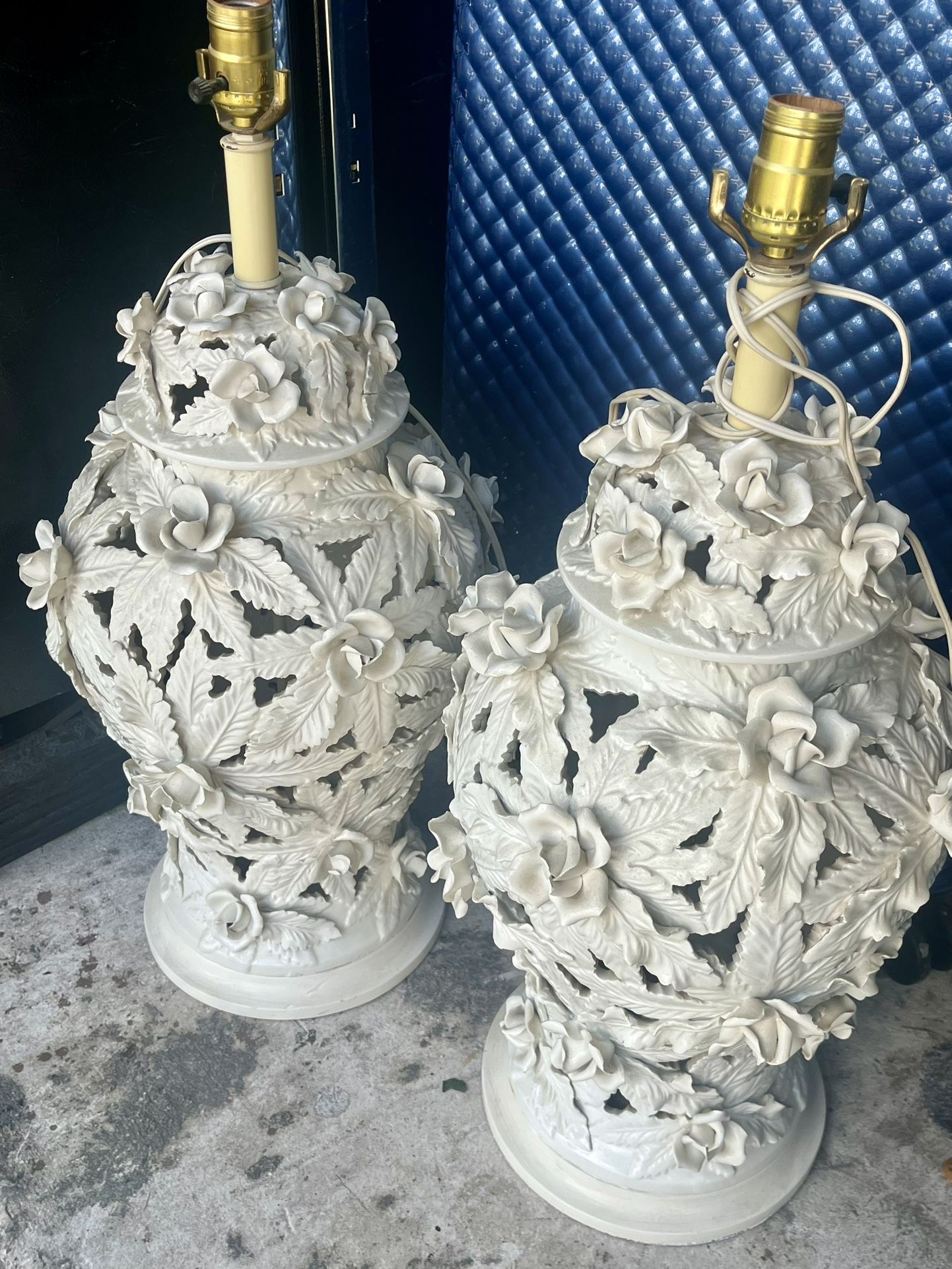 Rare Stunning Vintage Italian Lamps Set
