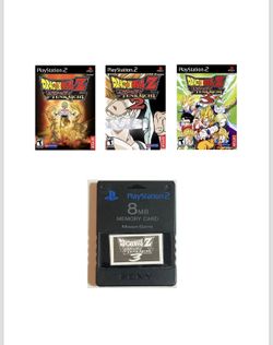 PS2: 8MB Memory Card Saved Game Data - Dragon Ball Z: Budokai