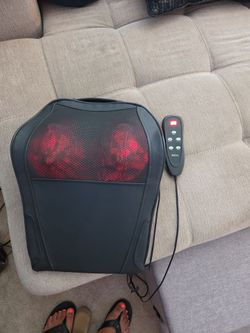 Heated plug in neck-back massager