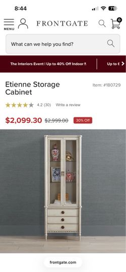 Gustavian Style Cabinet - Frontgate Etienne Collection