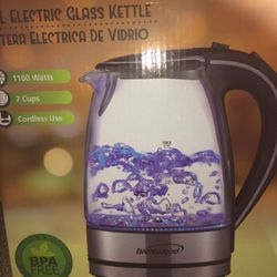 Tea kettle electric glass