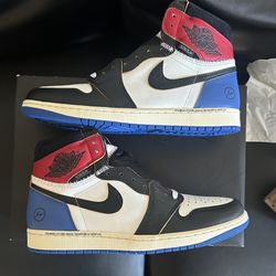 Jordan 1 Retro High OG SP Fragment x Union LA Varsity Red Sport Royal (Sz-11.5)