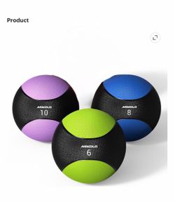 Mikolo Medicine Balls Set of 3      24lbs