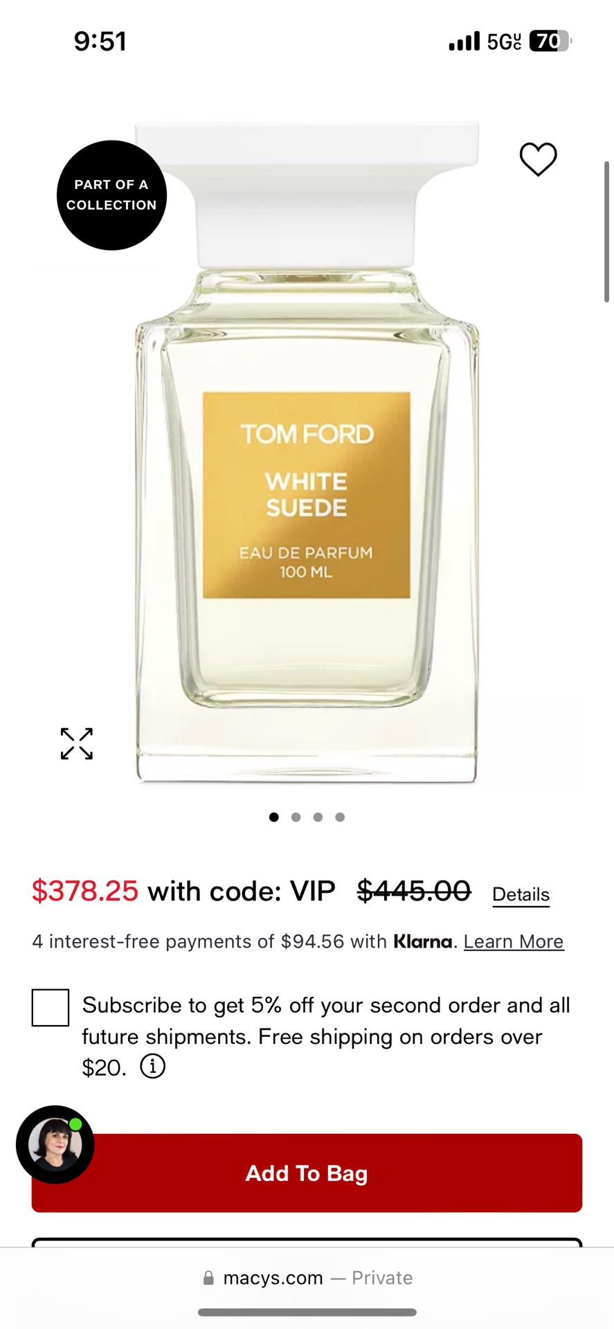Tom Ford White Suede 