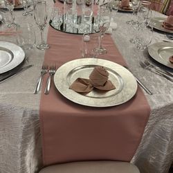 Blush Pink Runners Set Of 12