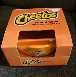 Cheetos snack bowl with phone stand new
